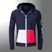 veste tommy nouvelle collection hooded jacket 2822 bleu